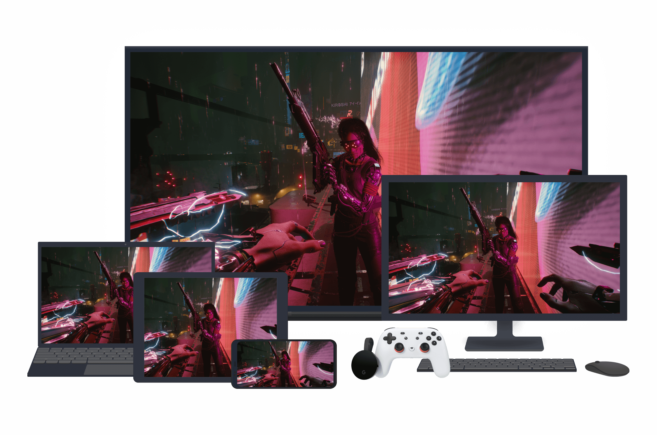 Devices for Cyberpunk 2077 on Stadia